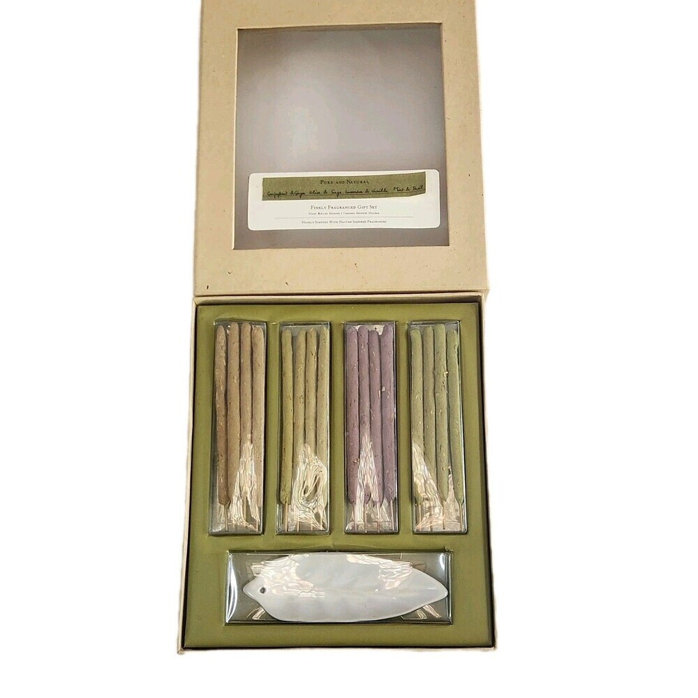 Finely Fragrance Gift Set-Hand Rolled Insence Sticks With Ceramic Holder - Picture 5 of 5